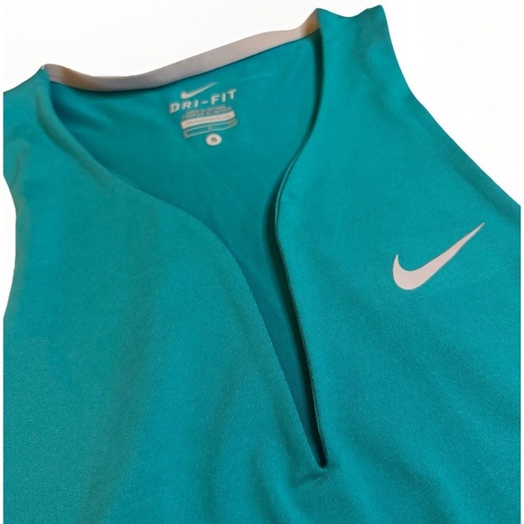 Nike Dri-Fit Stay Cool Pure Tennis Tank Top Teal Women's Size Small - Picture 9 of 9